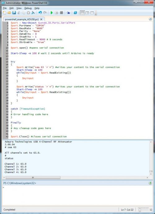 PowerShell Example - Adaura Technologies